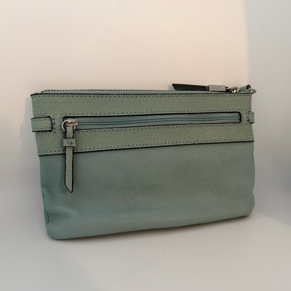 Simply Vera Vera Wang Mint Green Zip Top Clutch - Picture 4 of 14